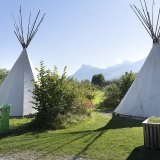 Les campings exploités par le TCS anticipent une fréquentation esrtivale comparable à celle de 2023. (archive) KEYSTONE/GAETAN BALLY
